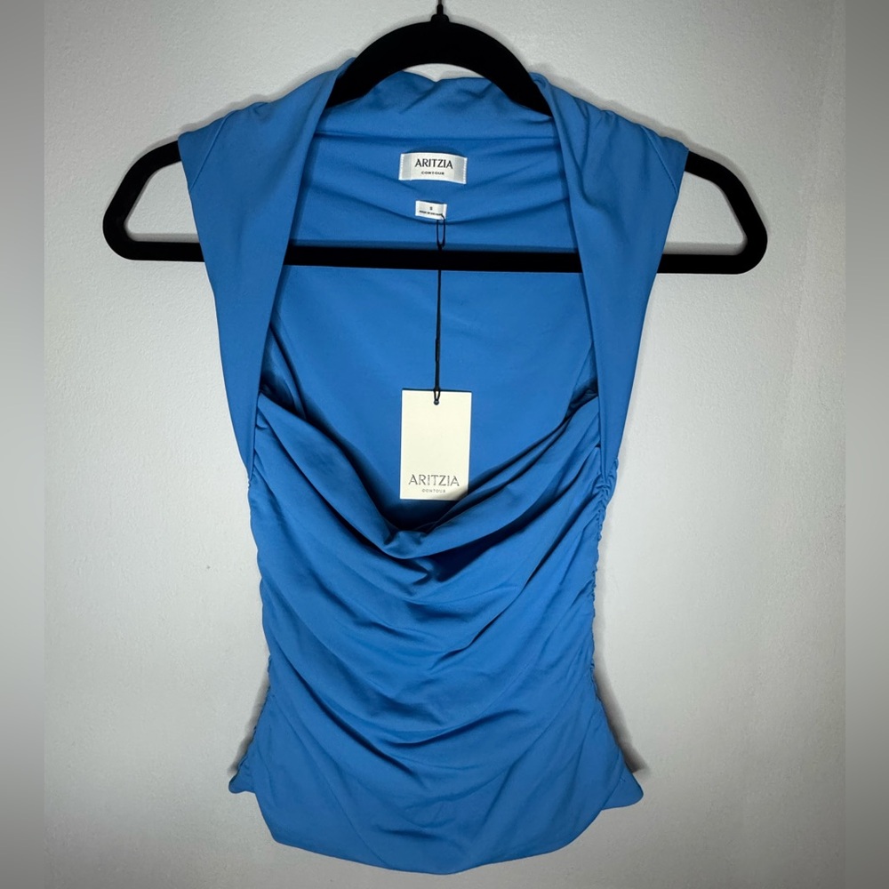 Aritzia Blue Blouse